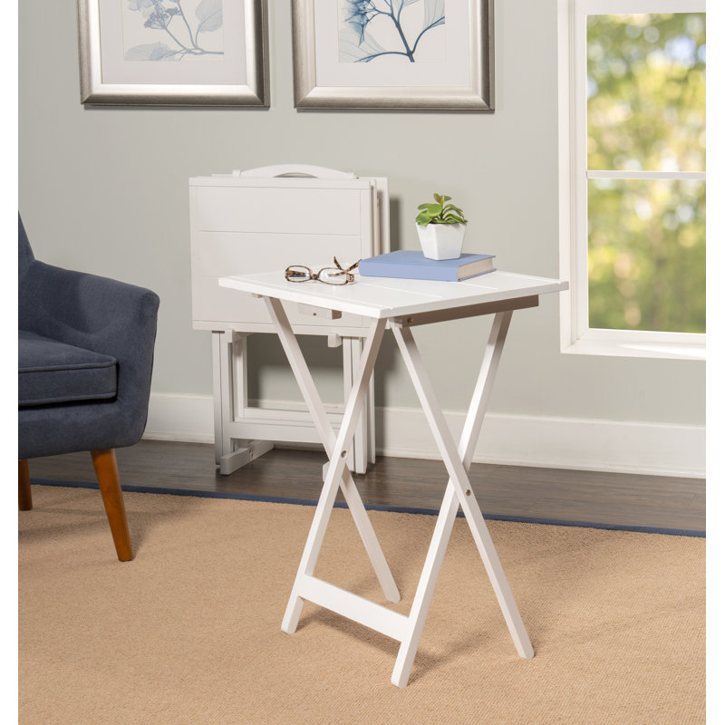 Red Barrel Studio® Radstock 5 Piece Tray Table Set & Reviews Wayfair